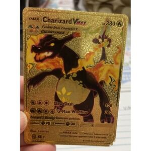 Charizard VMAX‎ Gold Foil Textured Collectible Card Pokemon 330